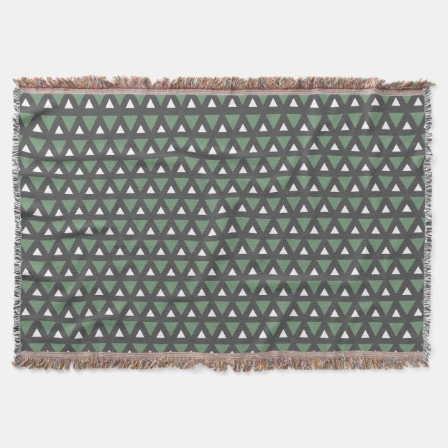 Couverture  Modern Geometric pattern throw blanket  (Devant)