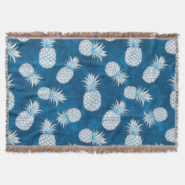 Couverture Modern Tropical Pineapple Watercolor (Devant)