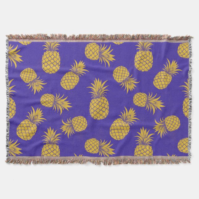 Couverture Modern Tropical Pineapple Watercolor (Devant)
