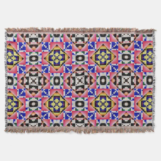 Couverture Moderne Amérindien 11 Throw Blanket (Devant)