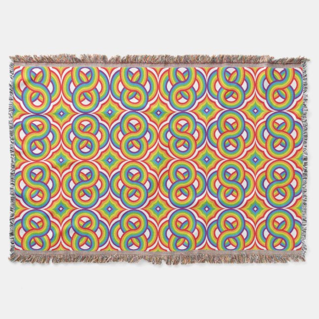 Couverture Moderne Coloré Simple Motifs Batik (Devant)