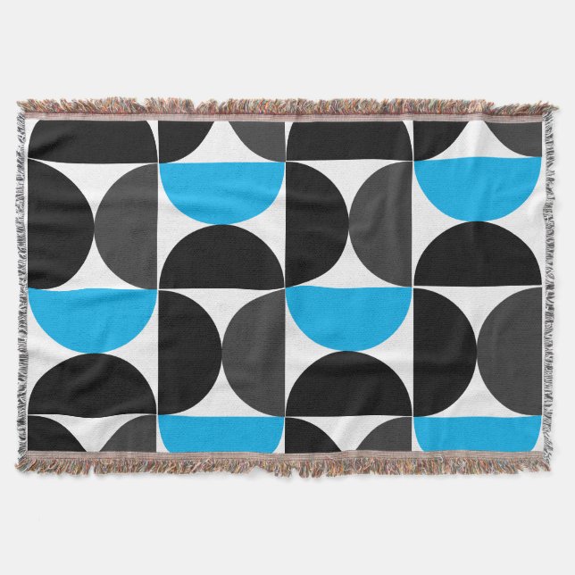 Couverture Moderne du milieu du siècle Noir bleu et Gris   (Devant)