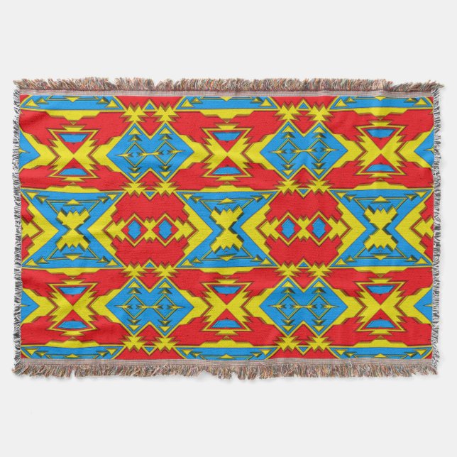 Couverture Moderne Native American 12 Throw Blanket (Devant)