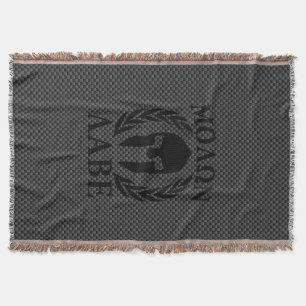 Couverture Molon Labe Spartan Warrior Laurels Décor Carbone