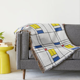 Couverture Mondrian II Design d'Art Moderne Minimaliste De St