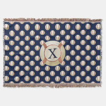 Monogramme Baseball Balls motif sportif