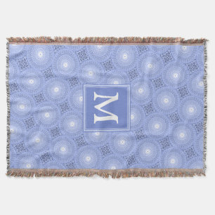 Couverture Monogramme bleu cercles motif