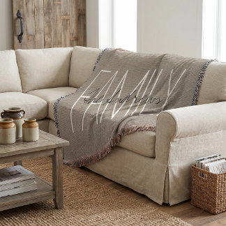 Couverture Monogramme de famille rustique chic