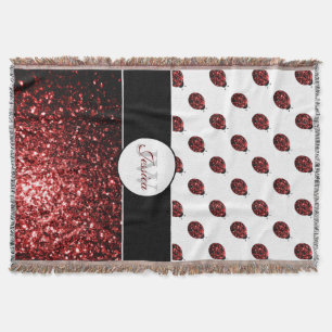 Couverture Monogramme rouge foncé coccinelle faux parties sci
