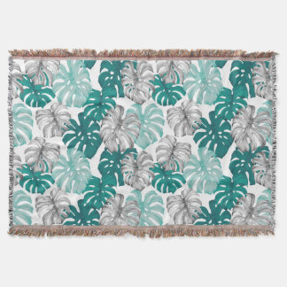 Couverture Monstera Duo Tone : Tropiques minimes