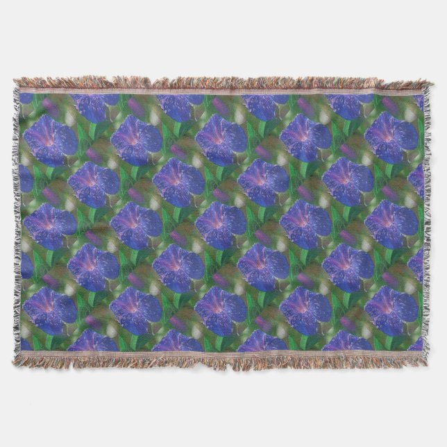 Couverture Morning Glory (Ipomoea Purpurea) Petals et Dew Dr. (Devant)