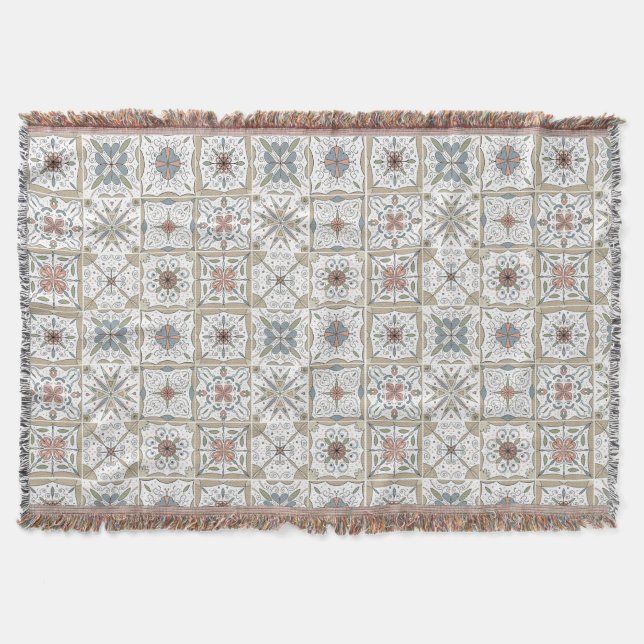 Couverture Mosaïque de tuile motif (Devant)