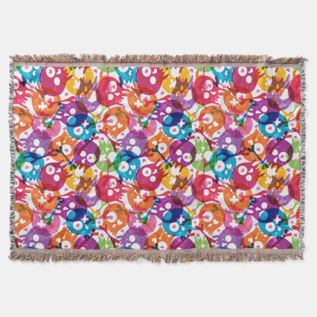 Couverture Motif 3 de crânes (Devant)