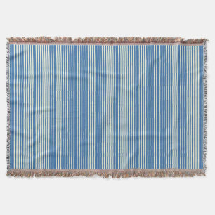 Couverture Motif à deux tons bleu crème