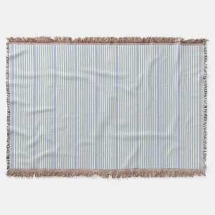 Couverture Motif à deux tons bleu crème