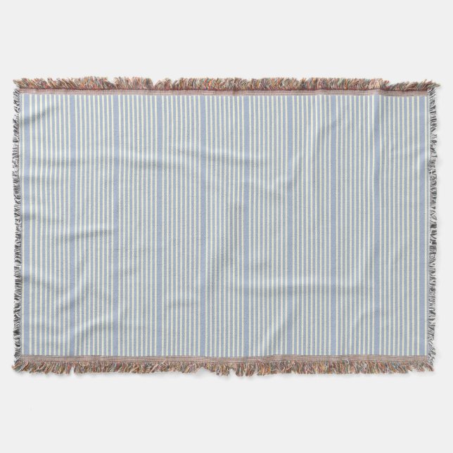 Couverture Motif à deux tons bleu crème (Devant)