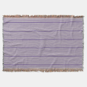 Couverture Motif à deux tons crème violet