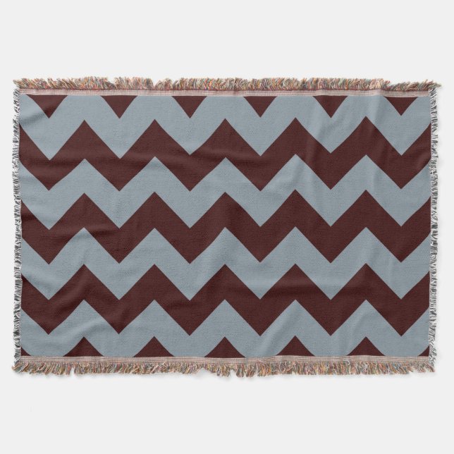 Couverture motif à rayures géométriques (Devant)