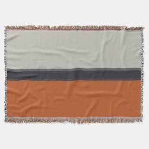 Couverture Motif à rayures gris argent rouge orange moderne