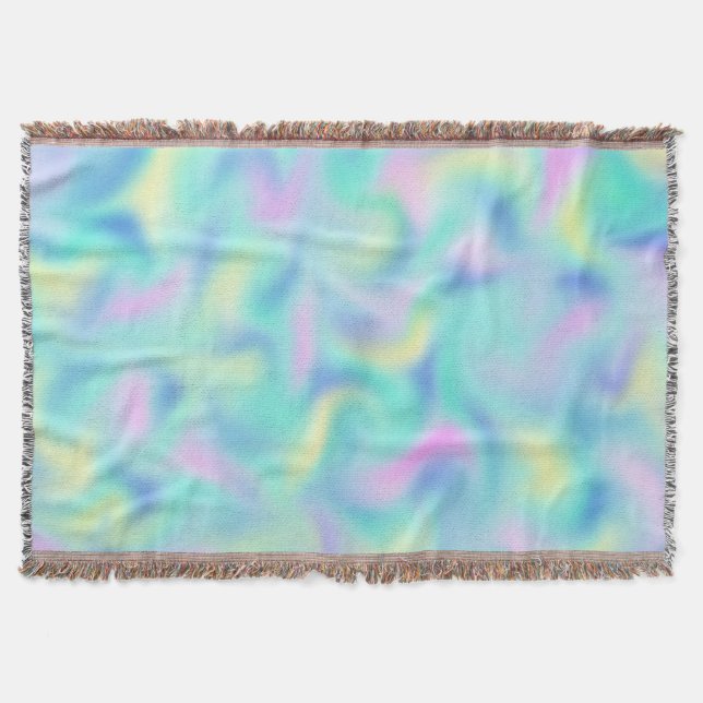 Couverture Motif Abstrait Blurred Pretty Pastel Swirls (Devant)