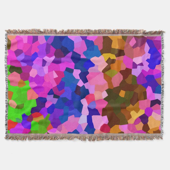 Couverture Motif abstrait cristallin iridescent (Devant)