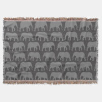 Motif africain des silhouettes d'éléphants | Faune