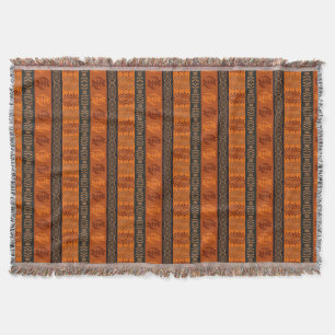 Couverture Motif africain ethnique avec des simbols d'Adinkra