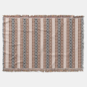 Couverture Motif africain ethnique avec des simbols d'Adinkra