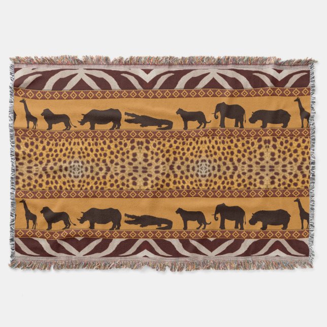 Couverture Motif africain moderne de Cheetah (Devant)