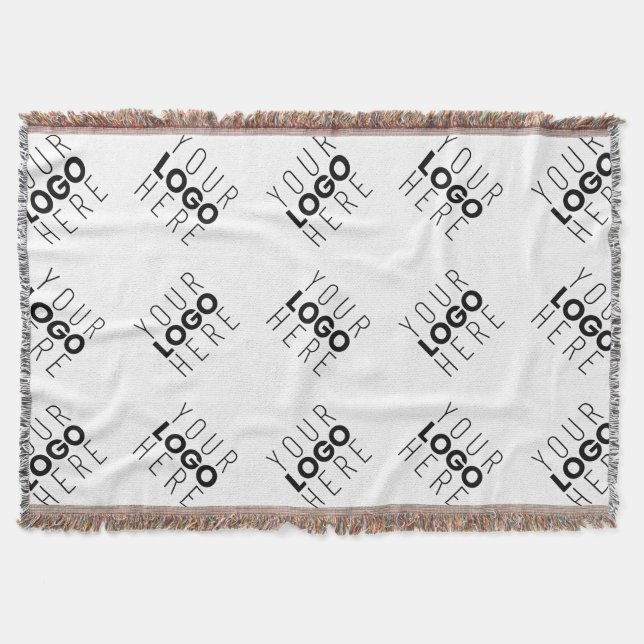 Couverture Motif alterné de logo ou d'image d'entreprise | Bl (Devant)