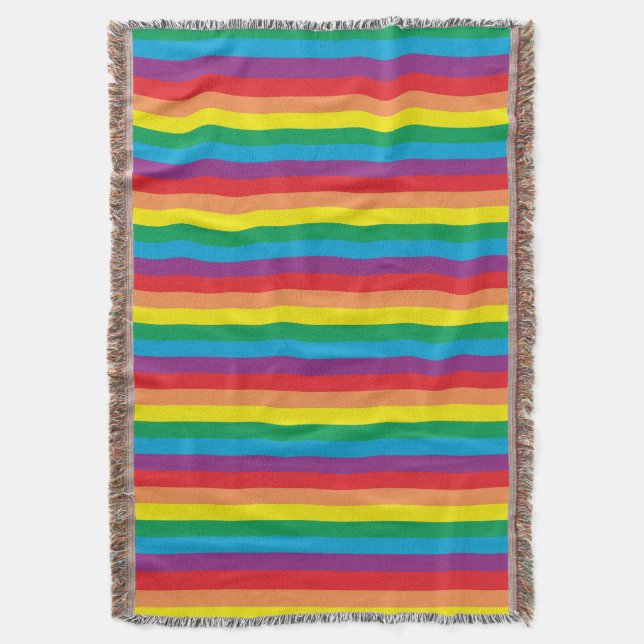 Couverture Motif arc-en-ciel simple (devant Vertical)