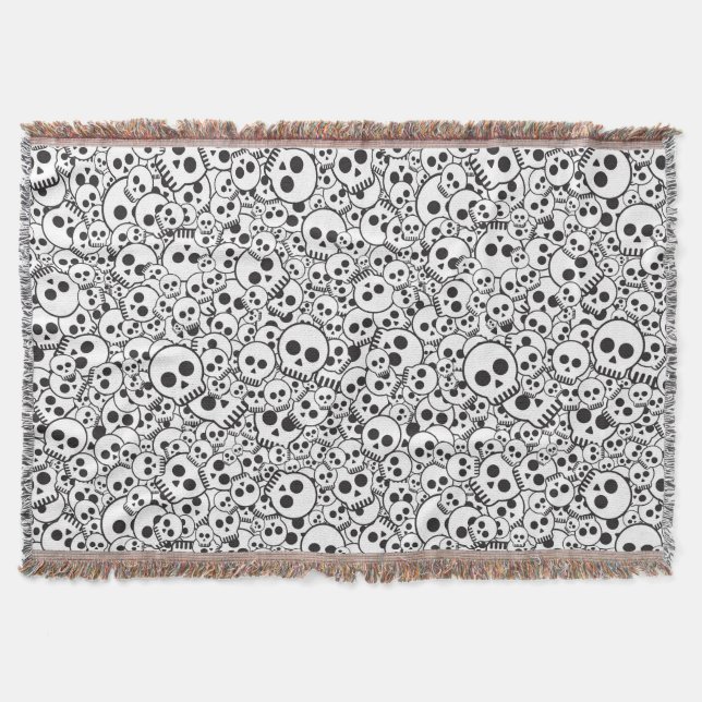 Couverture Motif avec des crânes (Devant)