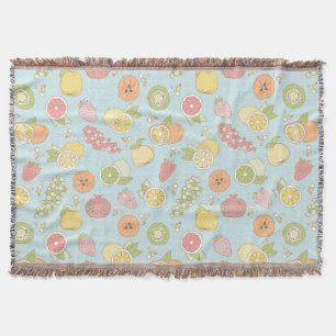 Couverture Motif avec des fruits et des baies