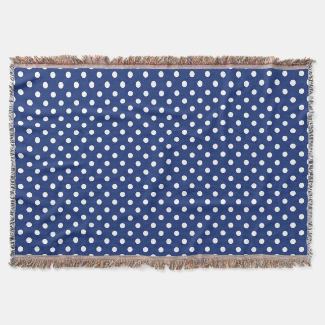 Couverture Motif avec le pois blanc (Devant)