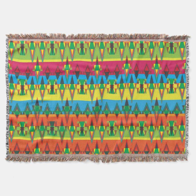 Couverture Motif Aztec (Devant)