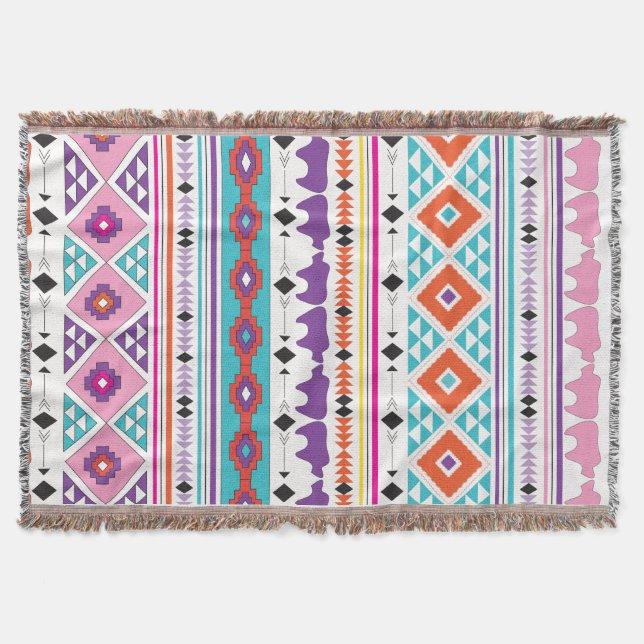 Couverture "Motif Aztec Sud Ouest" (Devant)