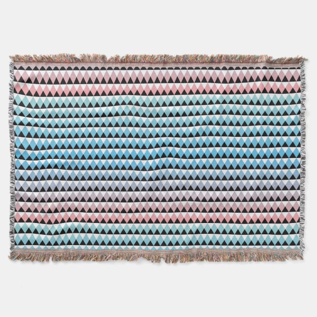 Couverture Motif aztèque tribal d'Ombre (Devant)