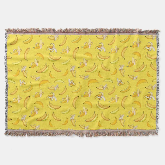 Couverture Motif Banane 4 (Devant)