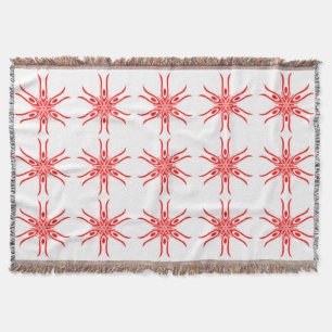 Couverture motif blanc rouge A 2-22
