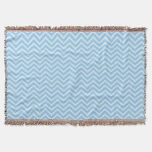 Couverture Motif Blue Chevron