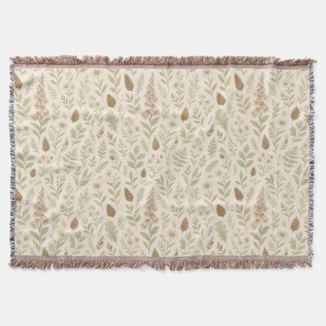Couverture Motif botanique d'automne | Rêves d'automne (Devant)