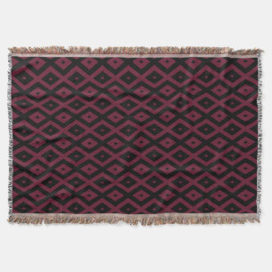 Couverture Motif bourguignon et diamant noir