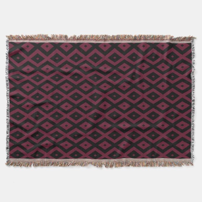 Couverture Motif bourguignon et diamant noir (Devant)