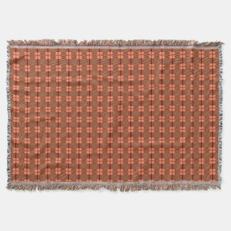 Couverture Motif Brown rouge complexe