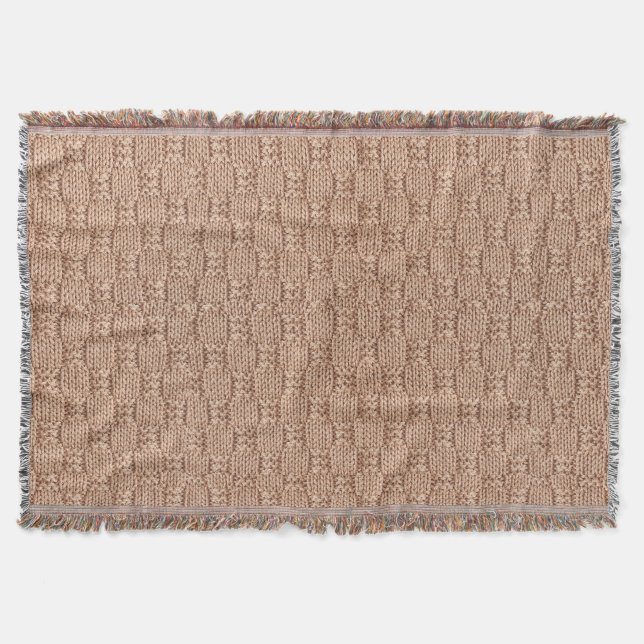 Couverture Motif Bubble Knit Stitch par Shirley Taylor (Devant)