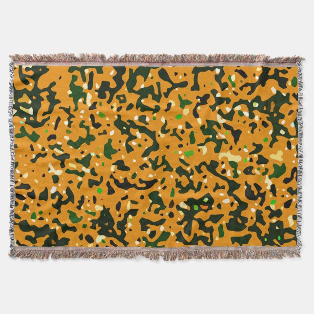 Couverture Motif Camouflage rustique (Devant)