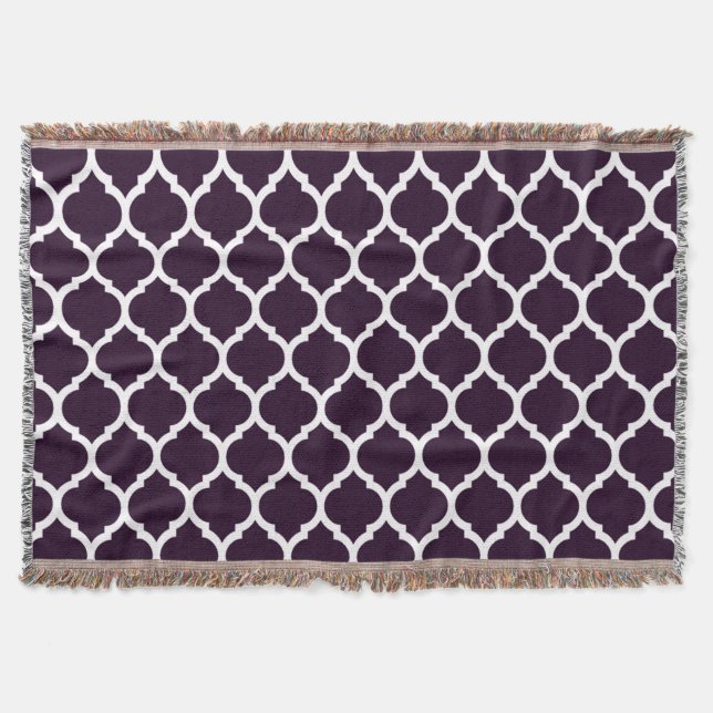 Couverture Motif classique élégant Quatrefeuille marocain vio (Devant)