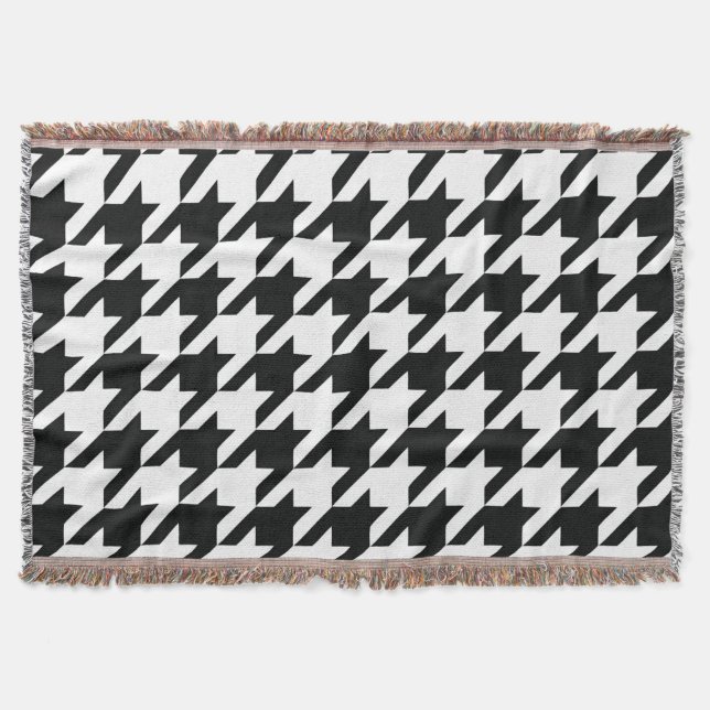 Couverture Motif classique en Houndstooth : Noir & Blanc Vint (Devant)