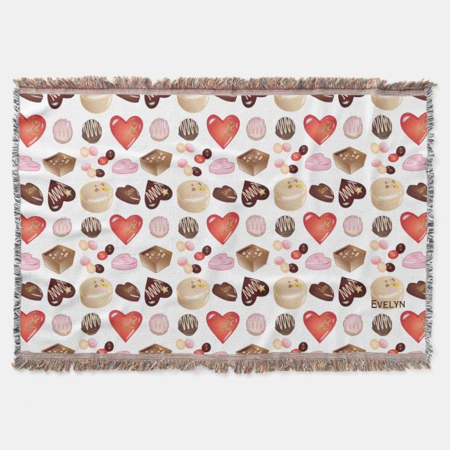 Couverture Motif Coeur de chocolat moderne (Devant)