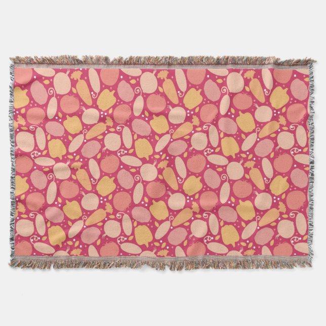 Couverture Motif coloré de légumes (Devant)